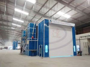 뜨거운 물 스프레이 부스의 온도를 낮추는 냉각 시스템